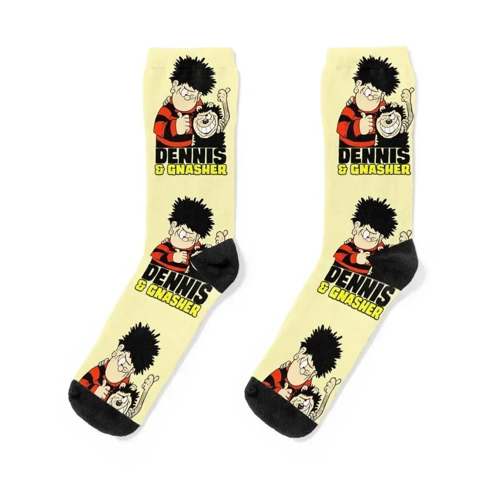 Dennis and Gnasher The Beano Socks fashionable Novelties Men Socks Luxury Brand Women's