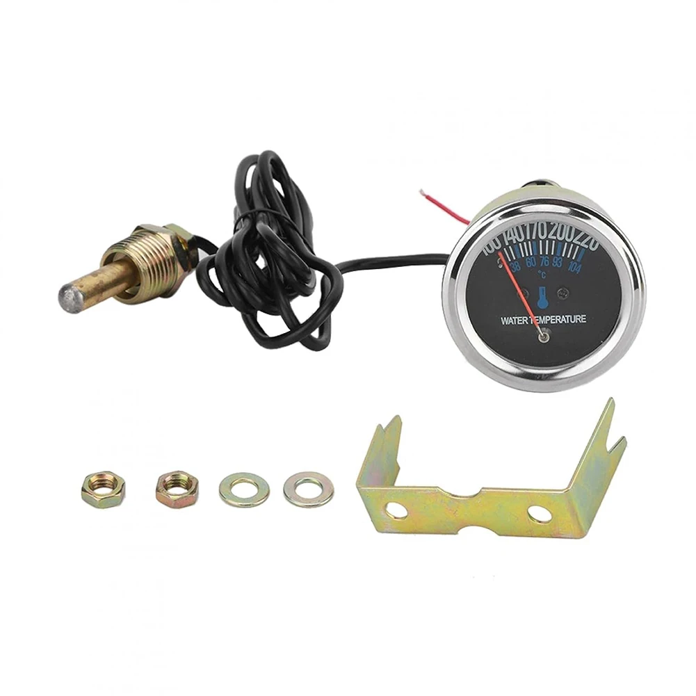 

WATER TEMP MONITOR FOR CARS MECHANICAL GAUGE THAT OPERATES AT DC12V WITH A RANGE OF UP TO 220 DEGREES FAHRENHEIT