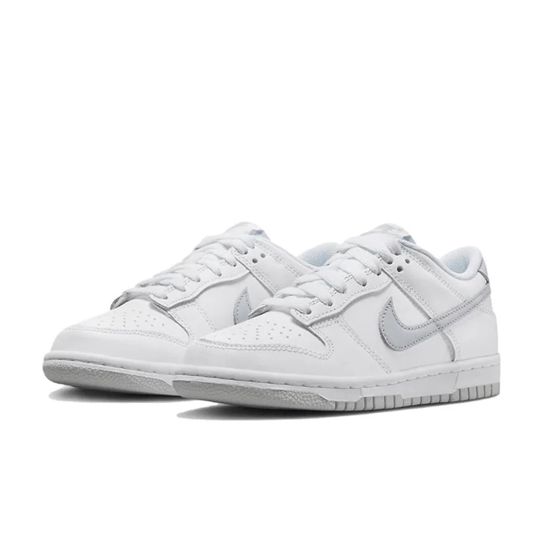 Nike Dunk Low Men Women Skateboarding Shoes Classic Unisex Sneakers White Gray