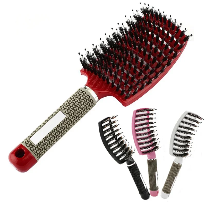 Hairbrush Brosse Demelante Women Detangler Hair Brush Bristle Nylon Scalp Massage Tangle Teaser Hair Brush Hairdressing Comb