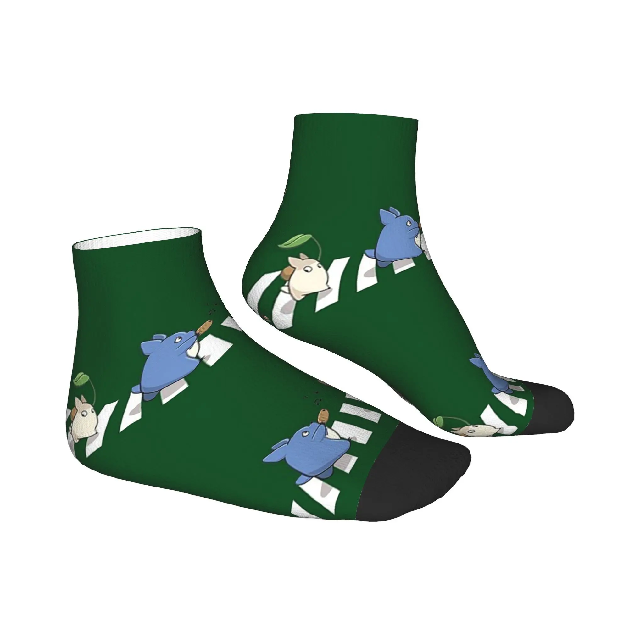 Toutes les saisons à travers le studio de rue chaussettes Ghibli sombres Harajuku chaussettes d'équipage absorbant la sueur bas de mode pour hommes femmes cadeaux