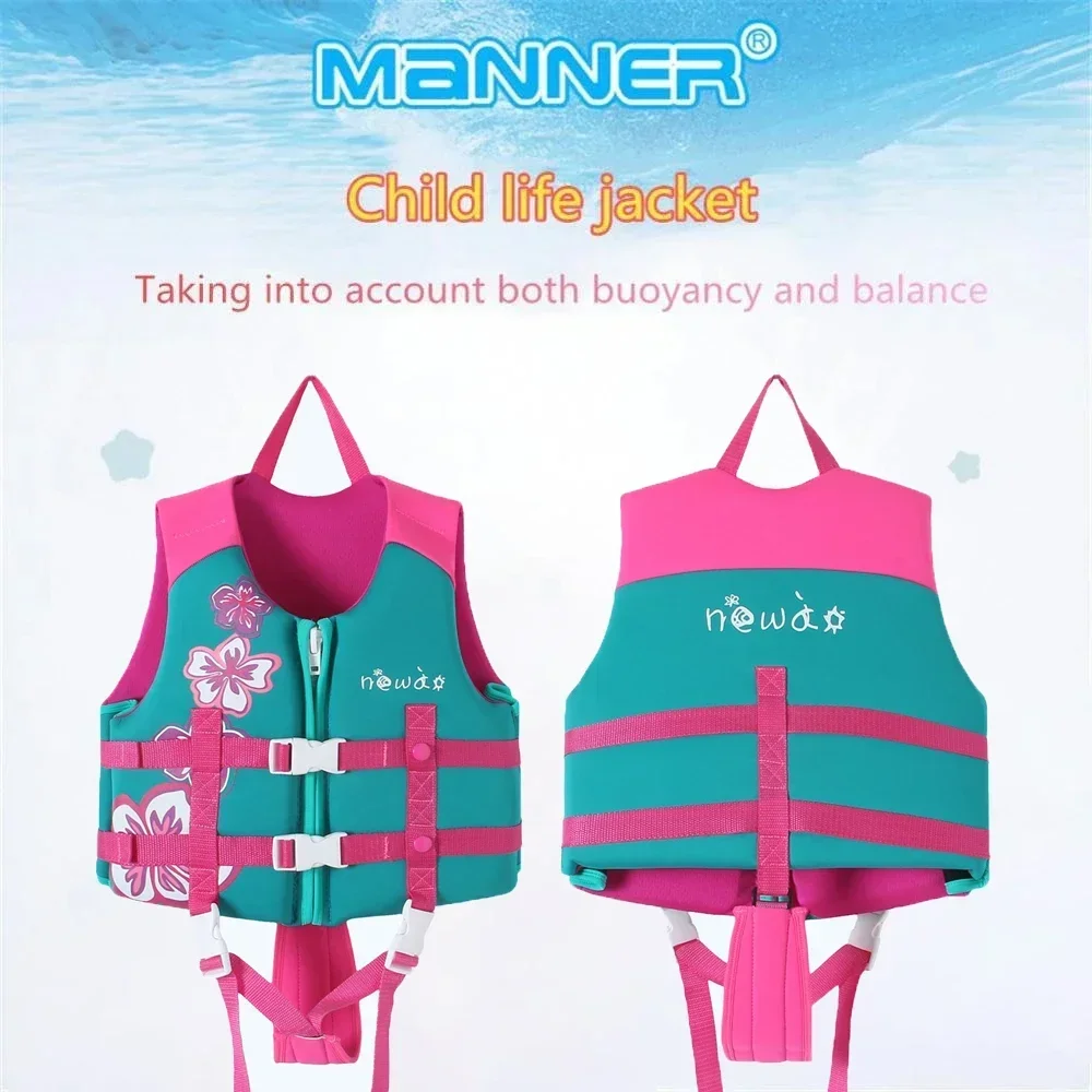 Chaleco salvavidas de neopreno para niños, traje de baño infantil, dispositivo de flotación de seguridad, deportes acuáticos