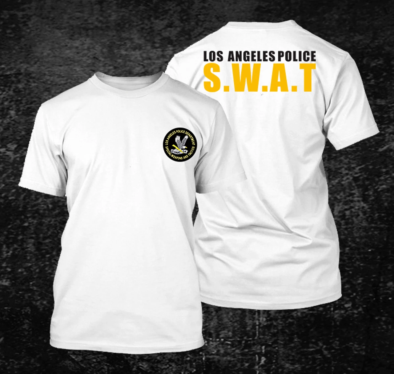 2024Summer Cotton Casual Short Sleeve O-Neck Men\'s T Shirt New S-5xl SWAT Custom harajuku graphic t shirts oversized t shirt