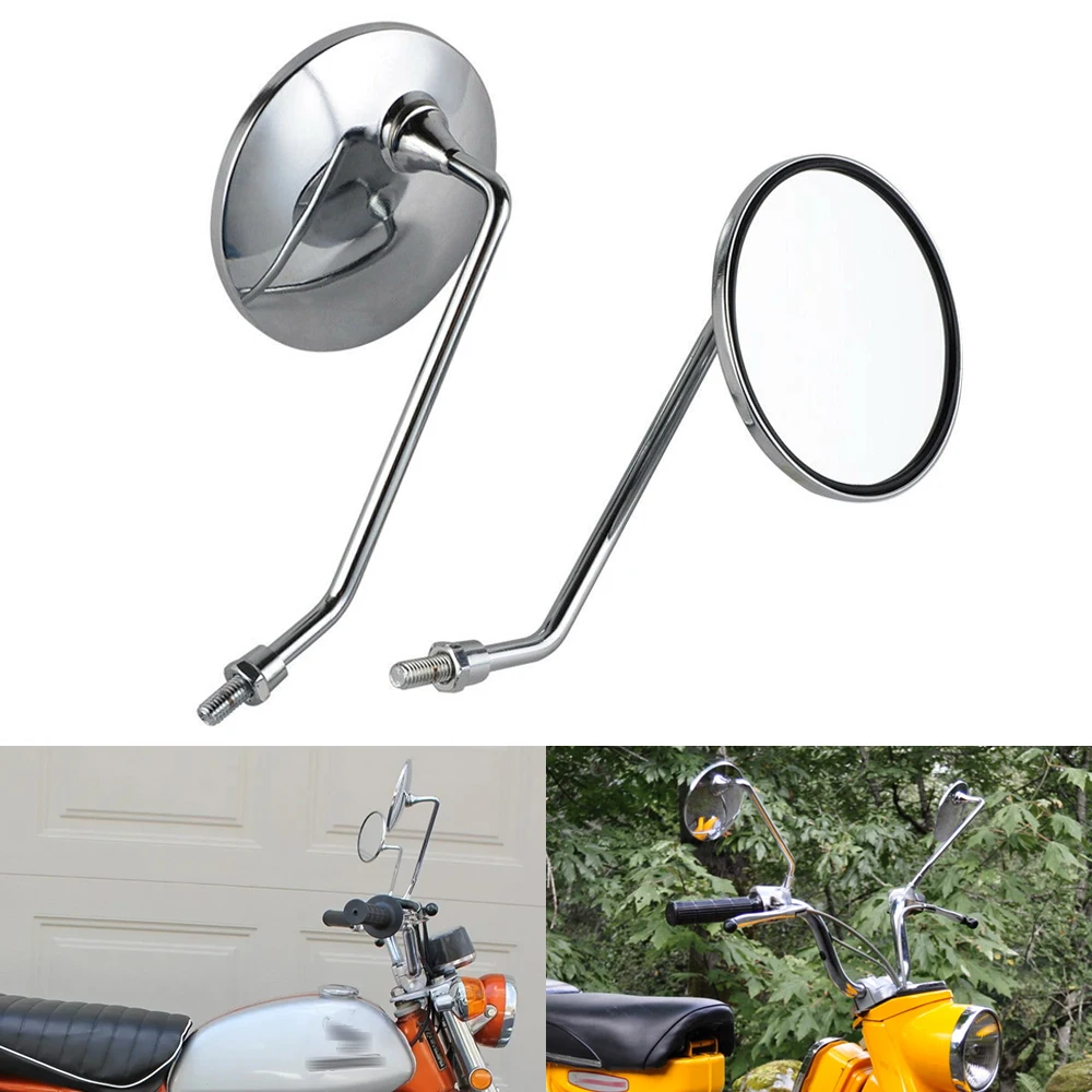 Replace 88120-028-600 Side Mirrors for Honda CL70 CL90 Scrambler CT90 Trail S90 Z50A Mini Trail Z50R CB100 CL100 CL100S CB125S