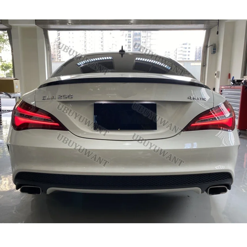 Für CLA Spoiler CLA45 W117 C117 ABS Heckklappen-Spoiler Flügel Cla 200 250 260 2014 2015 2016 – Detail 1