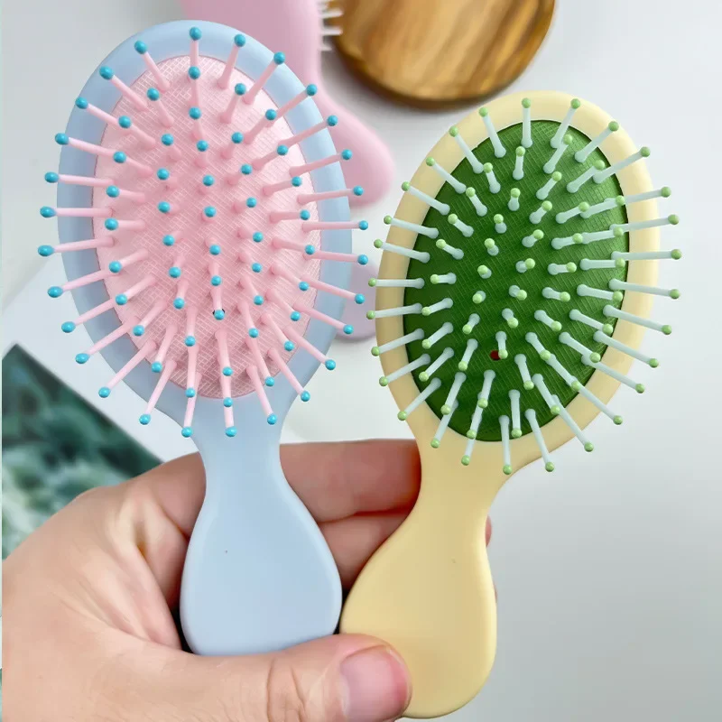 Candy Colored Portable Small Head Massage Comb Suitable for Infants and Kids Household Mini Safety Air Bag Combs Baby Care Tool