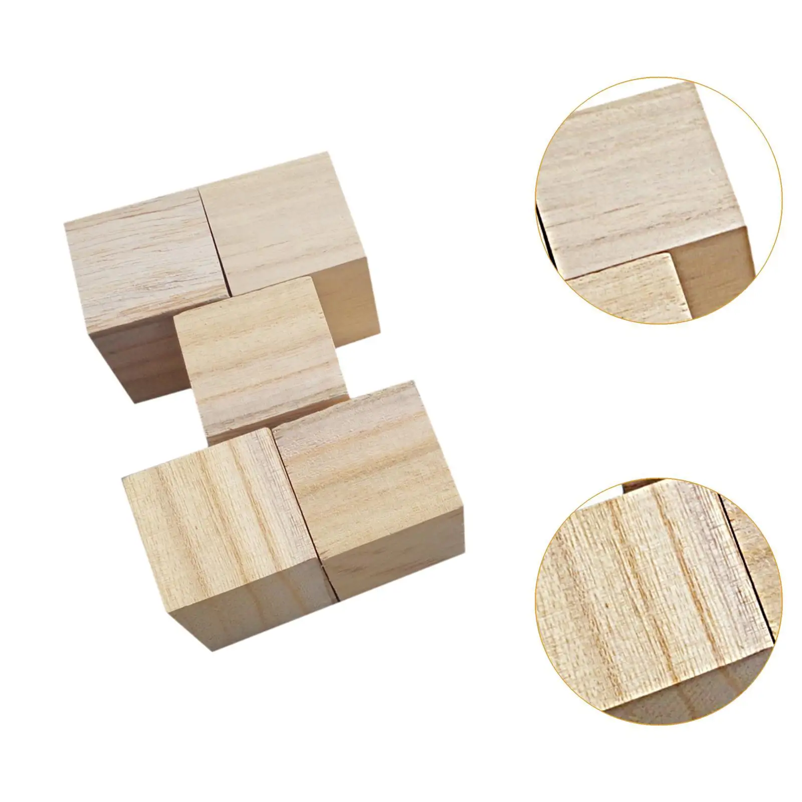 500 Pieces Wooden Blocks Wood Stacker Game Educational Playing Stacking Blocks for Game Cubes Painting Decorating DIY Projects