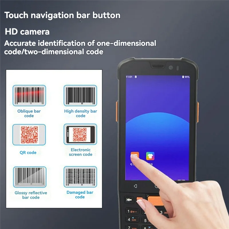 4G Stock Management Android Data Collection Terminal Handheld  Barcode 3+32 With Charger 4G Device For Warehouse US Plug