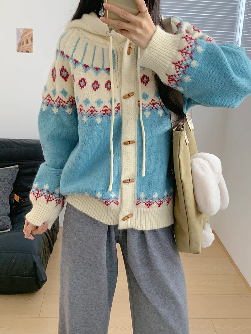 

Amy 2025 Autumn Winter New Loose Tee-Color Embroidered High-Quali Thiened Women's Sweater Commute Sle Long Sve Hoodie