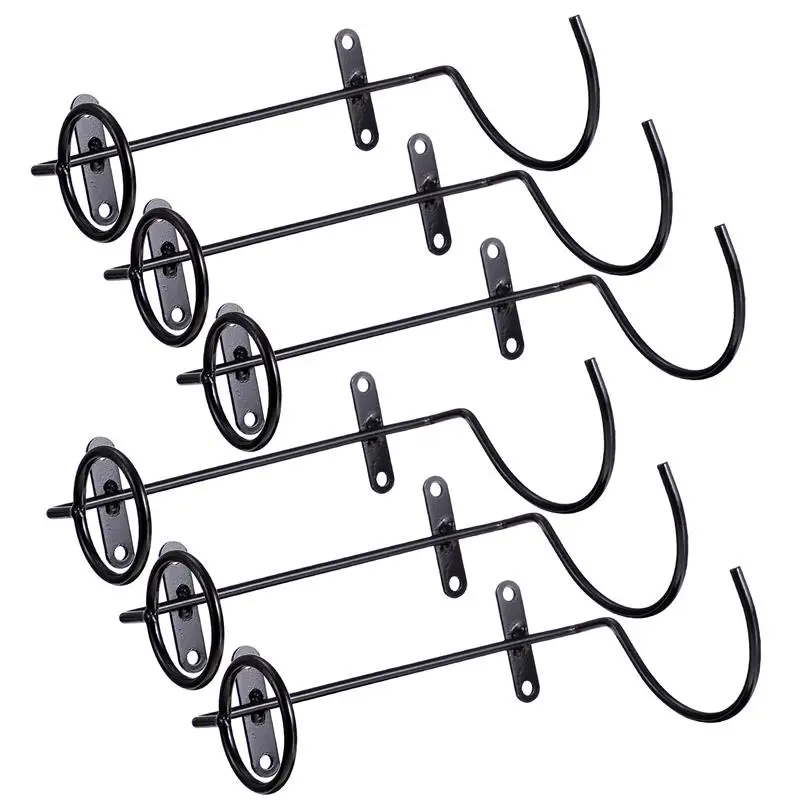 6pcs Red Wine Racks Iron Wall Hanging Racks Wall Wine Display Racks Iron Racks Wall Display Red Wine Storage Holders NEW