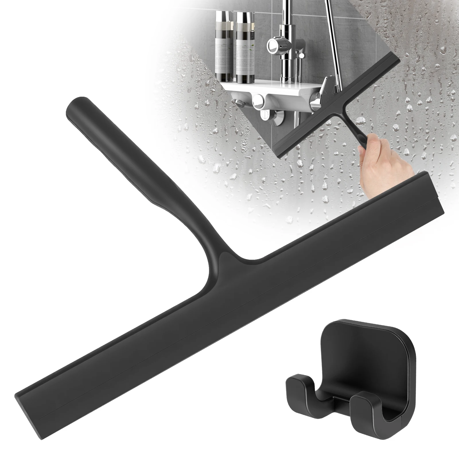 

Glass Cleaning Squeegee Window Wiper Window Cleaning Tool Rubber Blade for Bathroom Shower Home Car dining table Glass Cleaning