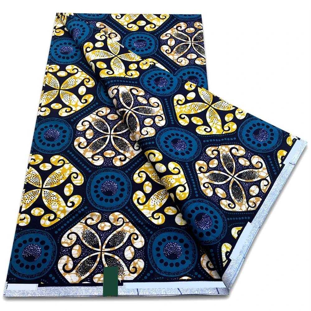 

Cheap Ankara Wax Fabric High Quality African Wax Print Fabric 100% Cotton Soft Guaranteed Veritable Real Dutch Pagne For Dresses