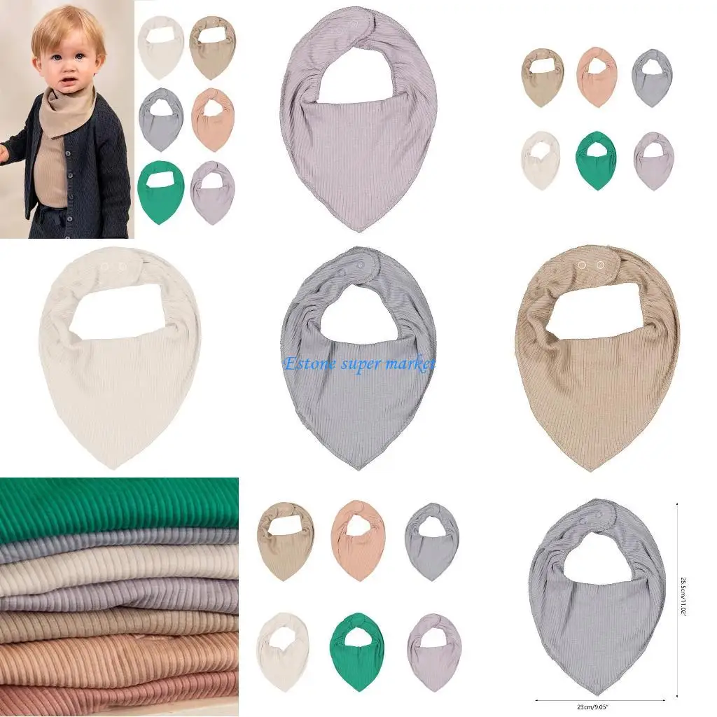 

090B Baby Feeding Drool Bib Saliva Towel for Triangle Scarf Bandana Cotton Bib Burp C