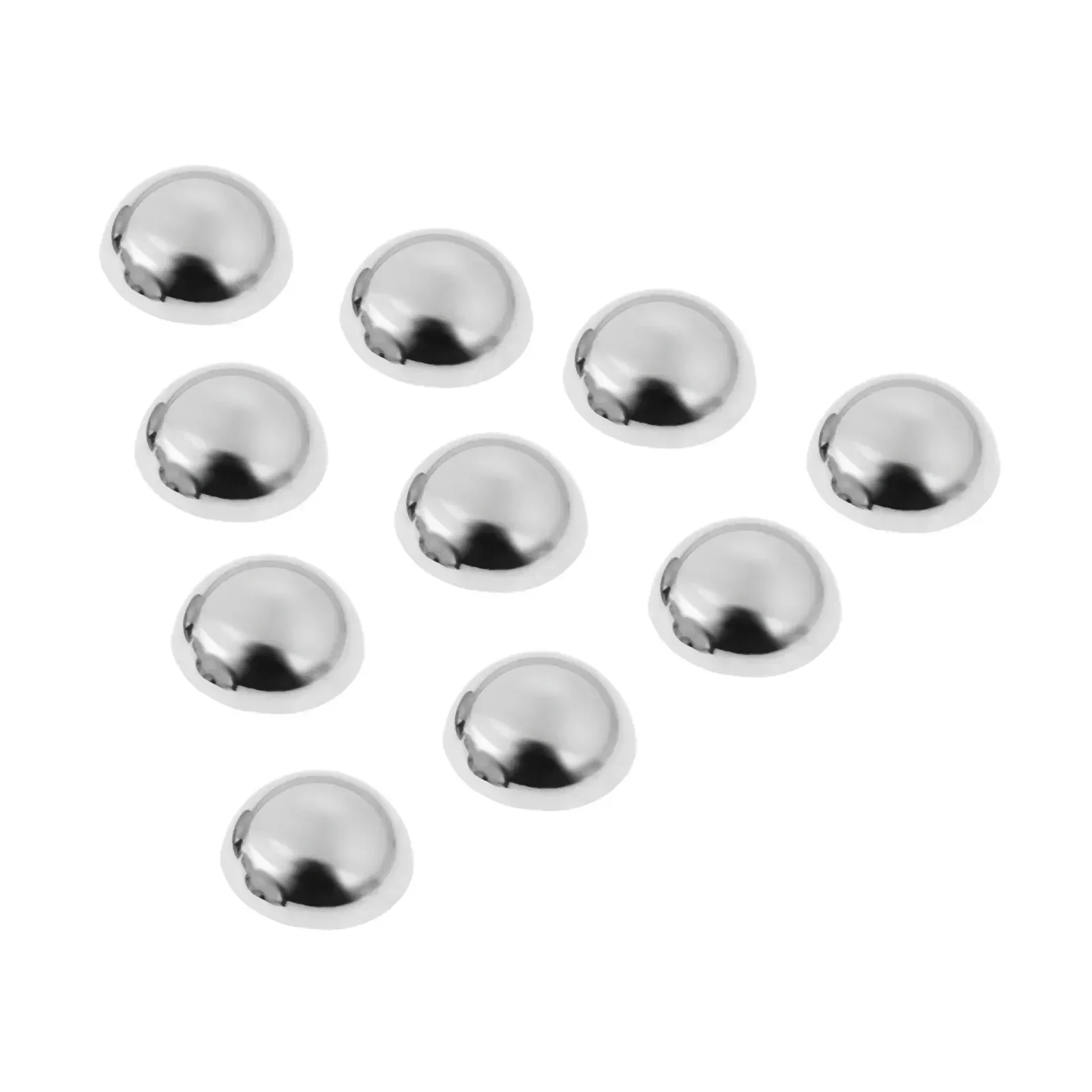 20Pcs 25mm Decorative Mirror Screws Caps Covers Hemisphere Shape Glass Nails Advertisement Nail Gloss Finish Furniture Hardware