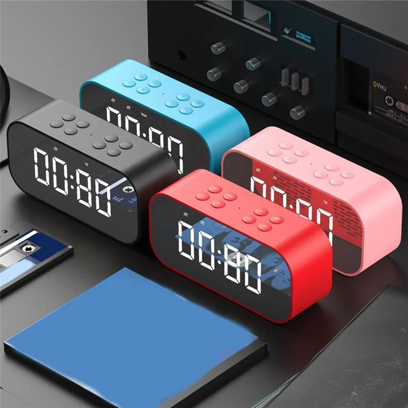 

ABVJ-будильник для спальни/офиса, цифровые часы с Bluetooth-динамиком, будильник для тяжелых сну для взрослых/подростков