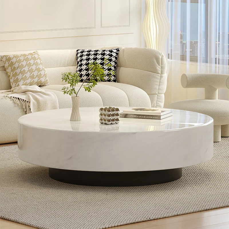 Modern French Coffee Tables Luxury Trendy Minimalist Design Coffee Tables Round Elegant Mesa Centro Living Room Furniture