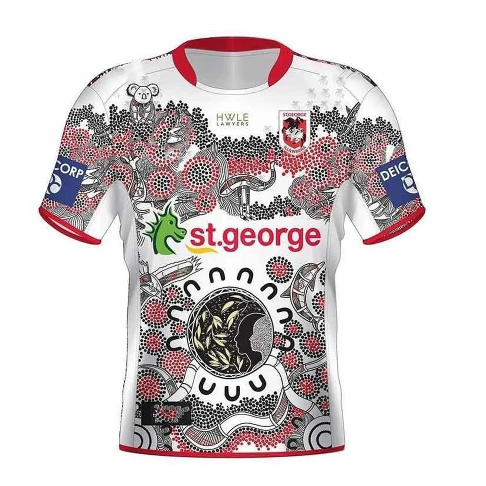 2021 ST.GEORGE DRAGON asypenggunaan Jersey Rugby custom