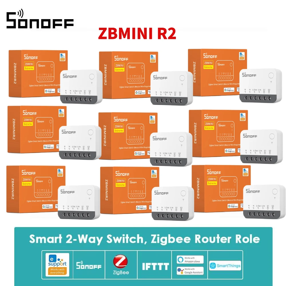 

Sonoff ZBmini R2 Two-Way Control Automation Smart Switch Zigbee2mqtt available Work With ewelink Zbbridge Smartthings Alexa Hub