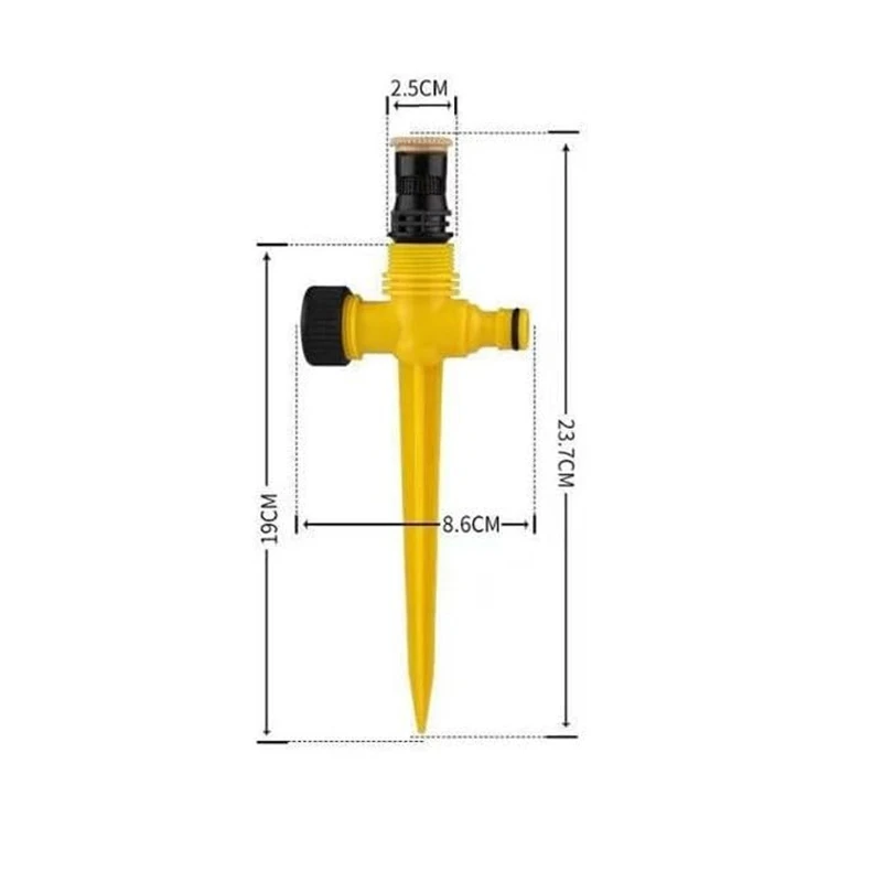 360° Adjustable Garden Sprinkler, Lawn Sprinkler with 90°/180°/360° Adjustment, Adjustable at Will for Outdoor Grass Yard