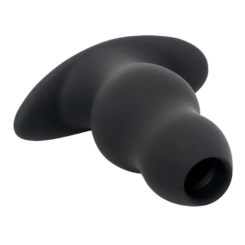 Silicone Hollow Anal Plug Butt Open Expander Anal Dilator Adults Sex  Masturbator for Women Men Enema Sex Prostata Massager