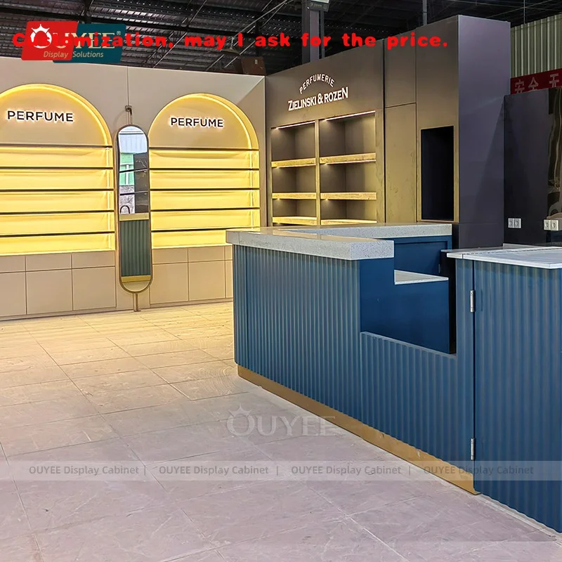 

custom.Airport Duty Shop Decoration Sunglasses Stand Jewelry Counter Cosmetic Display Cabinet Perfume Shelves Store Fur