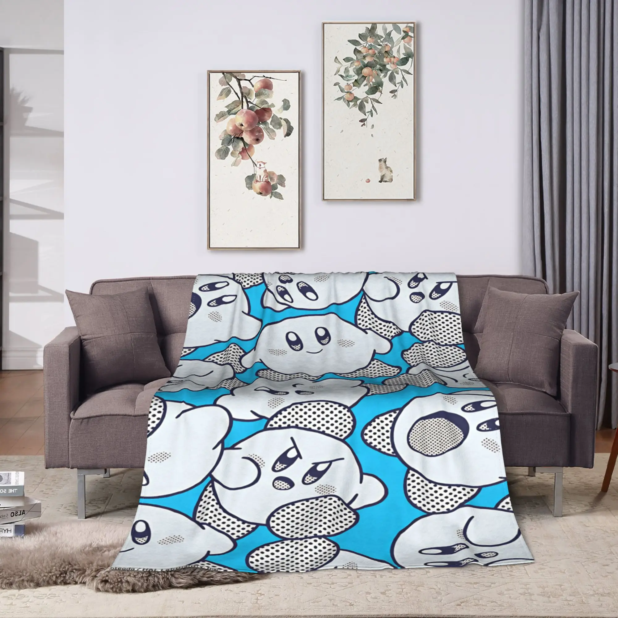 K-Kirbies  Blanket  Travel Office Flannel Throw Blanket For Living Room Warm Soft Custom Quality Bedspread Gift Idea