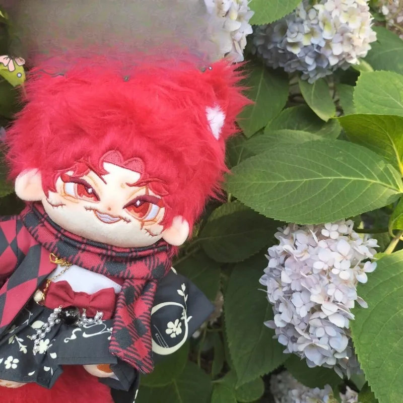 20cm Anime Gra Identity V Płaczący Klaun Kawaii Cosplay Bawełniana Lalka Ciało Kreskówka Miękkie Pluszaki Figurki Kolekcja dla Fanów Prezent