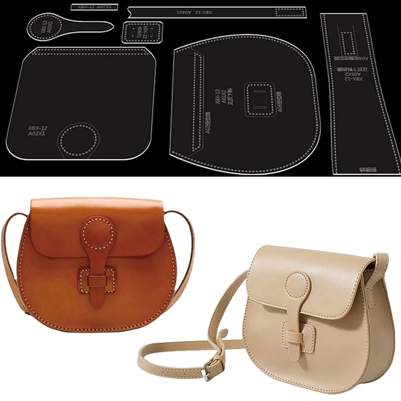 Leather Pattern Template, Leather Craft Acrylic Patterns, Leather Bag Patterns, Acrylic Leather Patterns Templates-ABHG