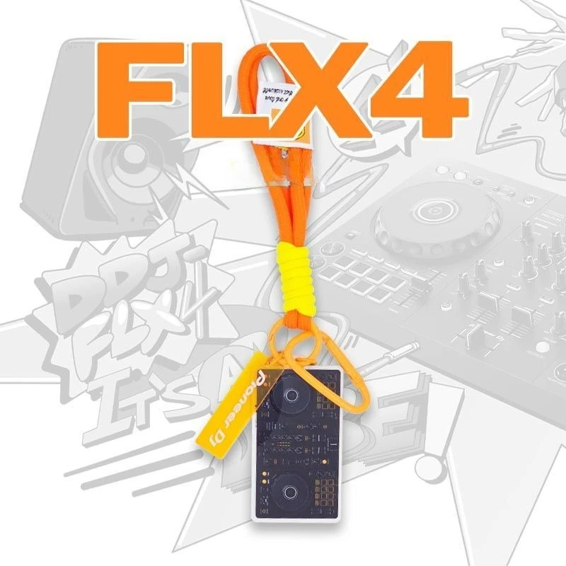 Commemorative keychain for Pioneer ddj-flx4 usb drive phone lanyard dj mixer accessory