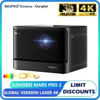 Dangbei Mars Pro 2 Projector Native 4K HDR10+ DLP Laser Cinema 2450 ISO Lumen Google TV Android For Home Global Version Theater