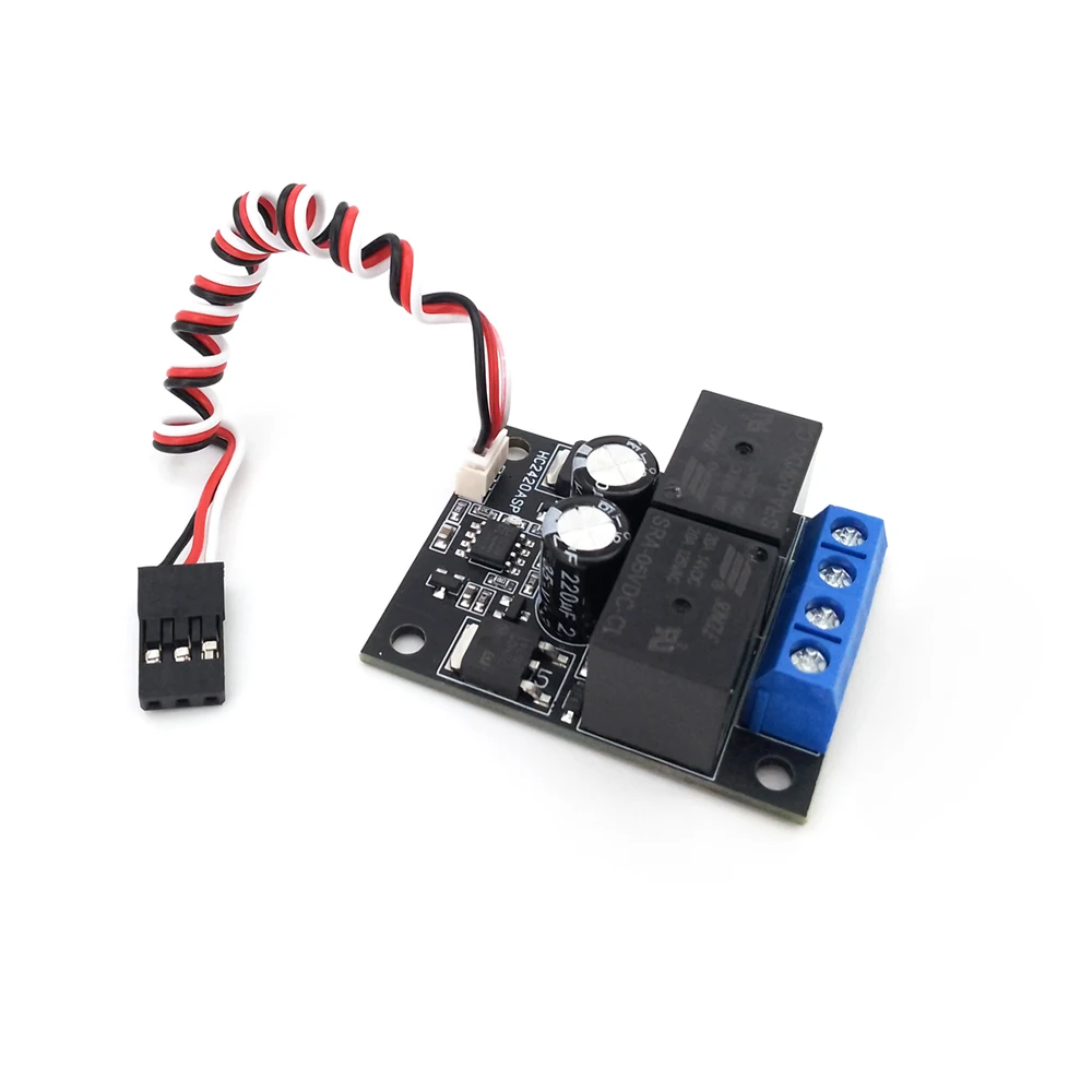 

20PCS 7-28V Brushed DC Motor Controller 20A 2-Ways Receiver Control Switch Relay Forward Reverse 5V/0.3A UBEC For RC Boat Car