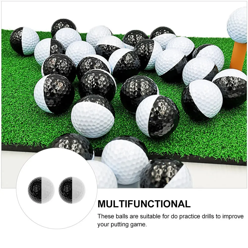 2 قطعة كرات ممارسة الجولف كرة تدريب بلونين لوضع كرات التدريب الرياضية المتينة للجولف