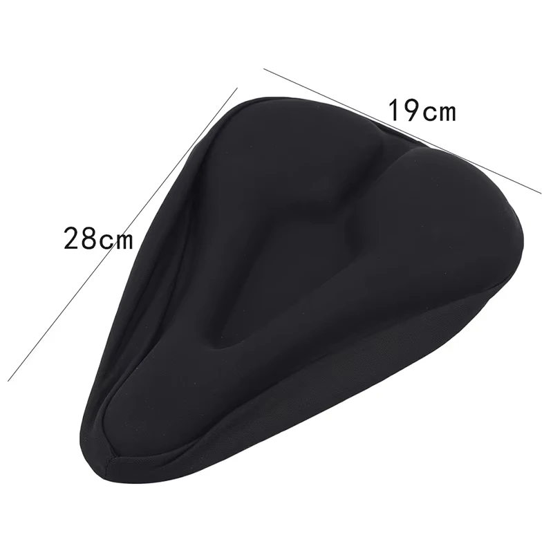 Bicycle Saddle 3D Bike Seat Cover Padded Wide Gel Soft Pad Exercise Bike Seat Cushion Wide Foam Mountain Bicycle Seat Cushion view 6