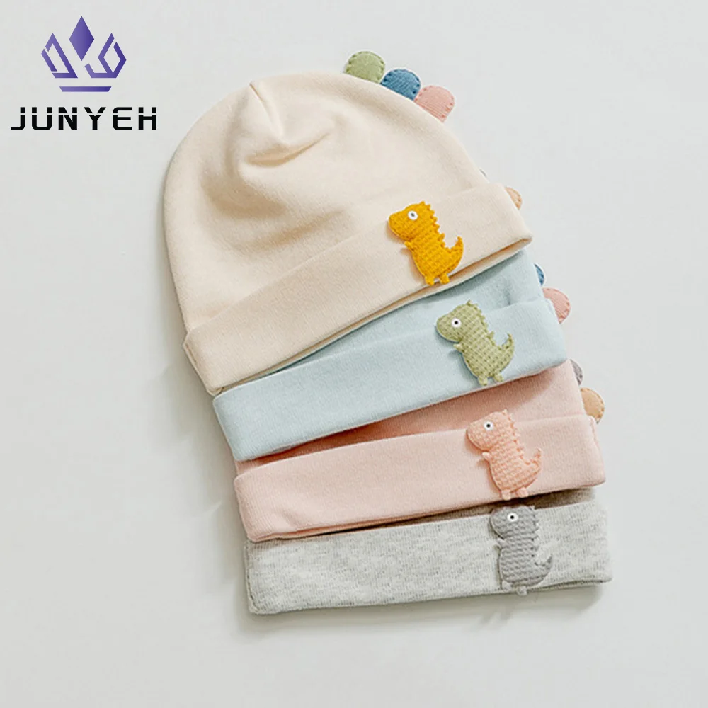 

Cotton Baby Hat Spring Autumn Winter Boys Girls Soft Cartoon Dinosaur Caps Newborn Baby Hats For Kids 0-3 Months