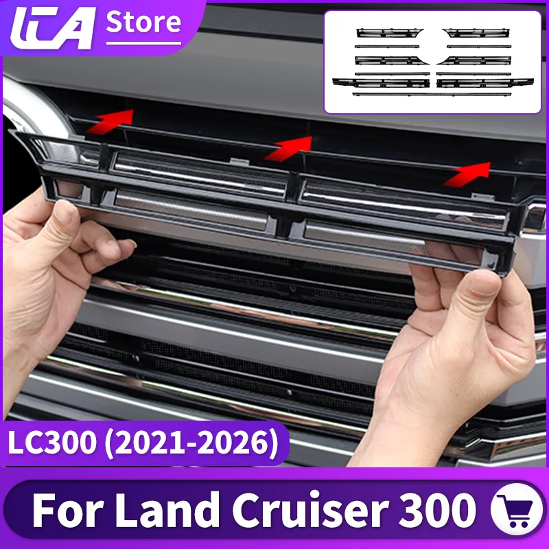 For Toyota Land Cruiser LC300 J300 2021-2027 Engine Bay Insect Screen Bug Mesh Guard Grille Protection Modification Accessories