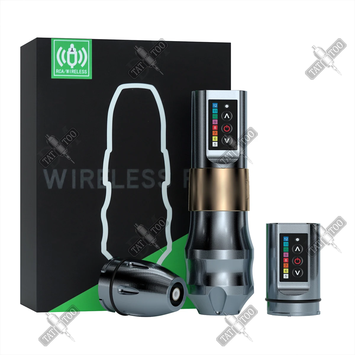 DM EXO Wireless Tattoo Machine 4.0 Stroke 2400mAh Battery Large Capacity Lithium Battery Strong Coreless Motor For Tattoo Artist image 3