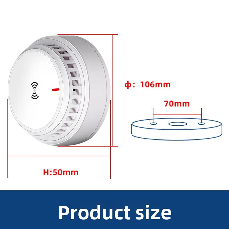 إنذار الدخان الذكي، كاشف الدخان المثبت على السقف للكشف عن دخان السلامة من الحرائق، يدعم مستقل #3