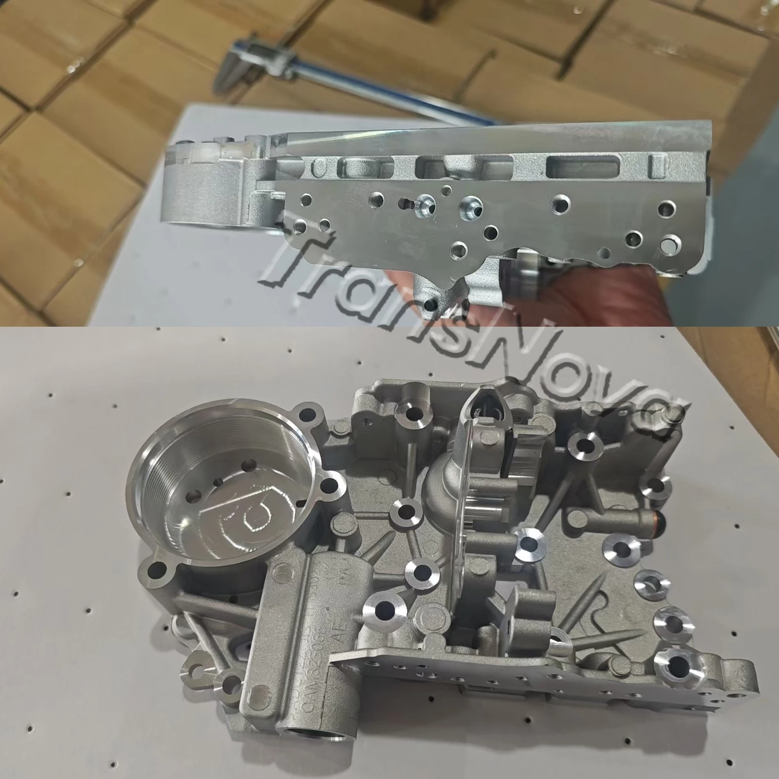 TransNova 5,68 mm verstärkte 0AM DQ200 Getriebe-Ölplatten- und Akkumulatorgehäuseplatte DSG 7 0AM325066AC/C/R für Audi A3 A1 VW Golf – Detail 5