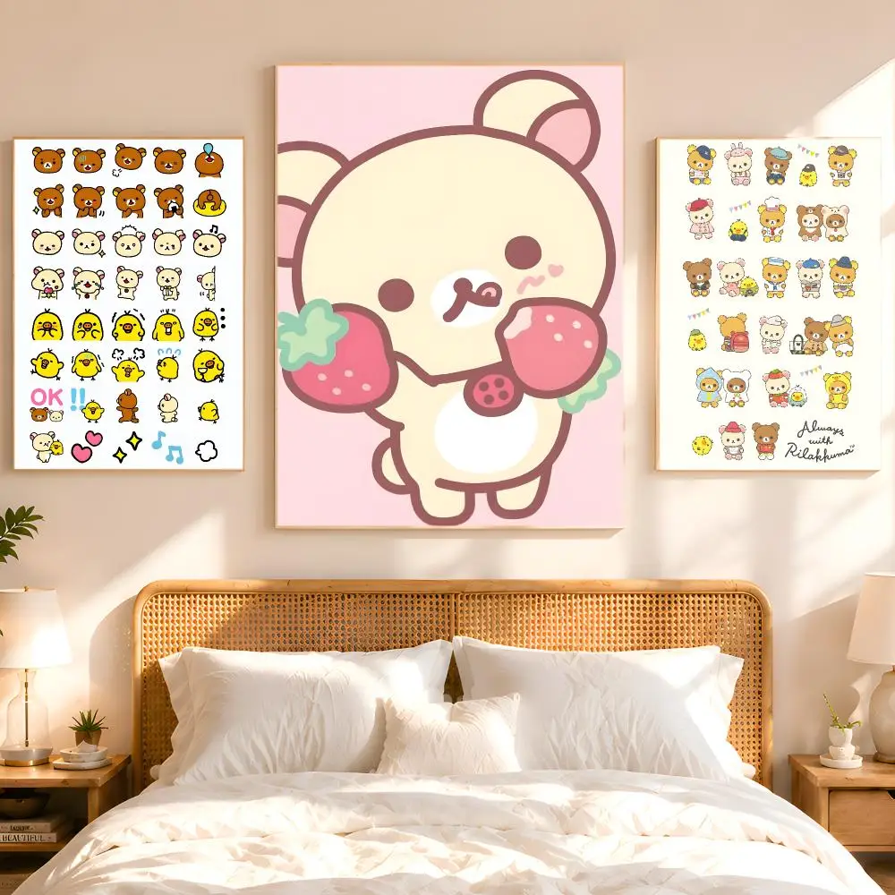 R-RilakkumaS Poster 1PC HD Matte Peel And Stick Wall Decor For Bedroom Living Room Dorm Office