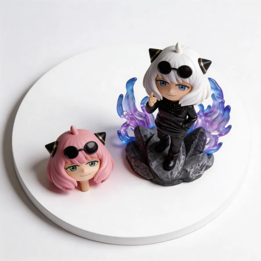 

Anime Spy×Family & Naruto Anya Forger & Satoru Gojo Action Figure Collectible Model Toy 18xm - Replaceable ...