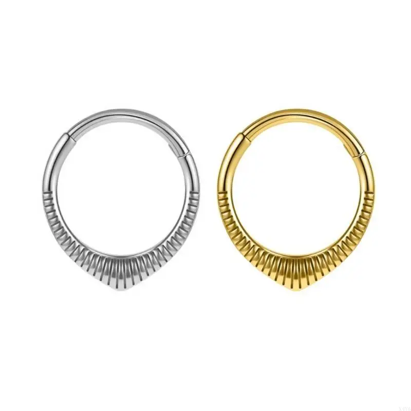 Anillos nariz resistentes a alergia x4ya con clickers con bisagras y aros hélice flores para cartas y piercings