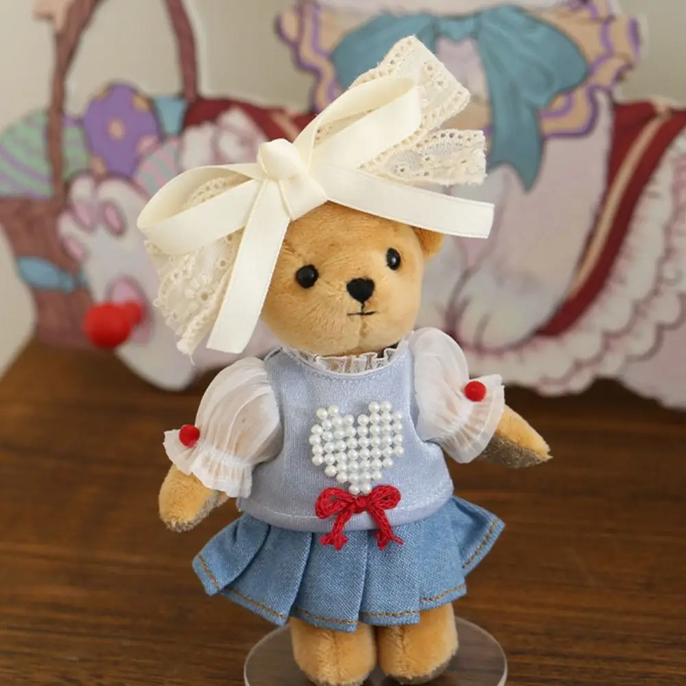 

Cotton Doll Clothes Undershirt Princess Dress Solid Color 12cm Plush Doll Clothes Fashion Style High Quality