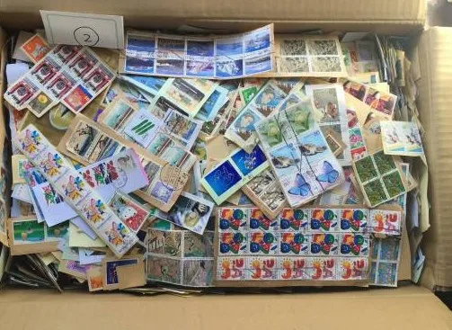 500g Japan Clip with paper Nation Original Stamps Postmark Japanese Country Stamp