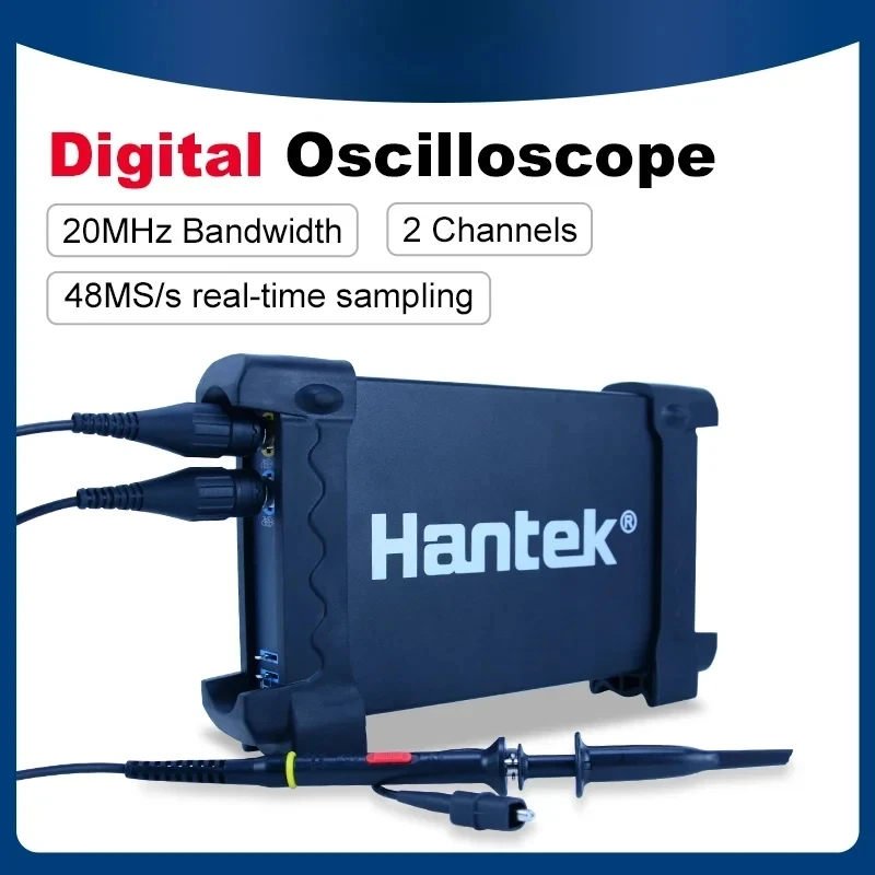 

Digital USB Oscilloscope 2CH 6022BE Laptop PC Portable Osciloscopio 2.0 Storage Virtual Handheld Oscilloscope 20Mhz