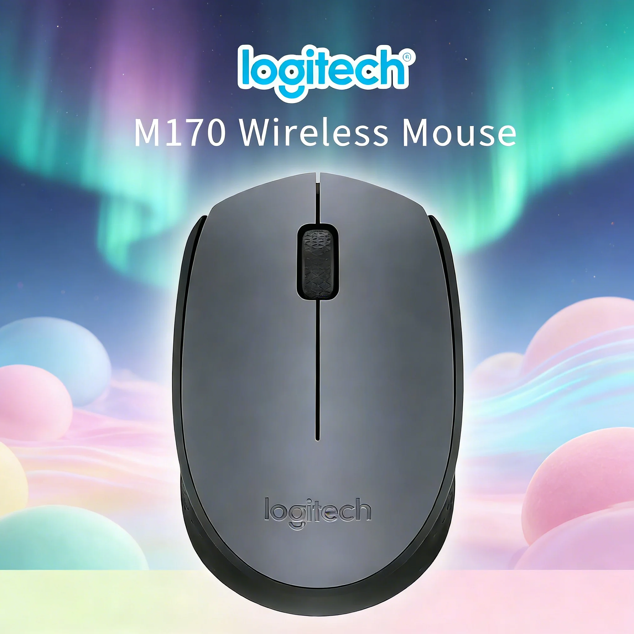 

Logitech M170 Wireless Mouse Ambidextrous 2.4GHz USB Receiver 12-Month Battery Life 10m Wireless Range for Work And Study