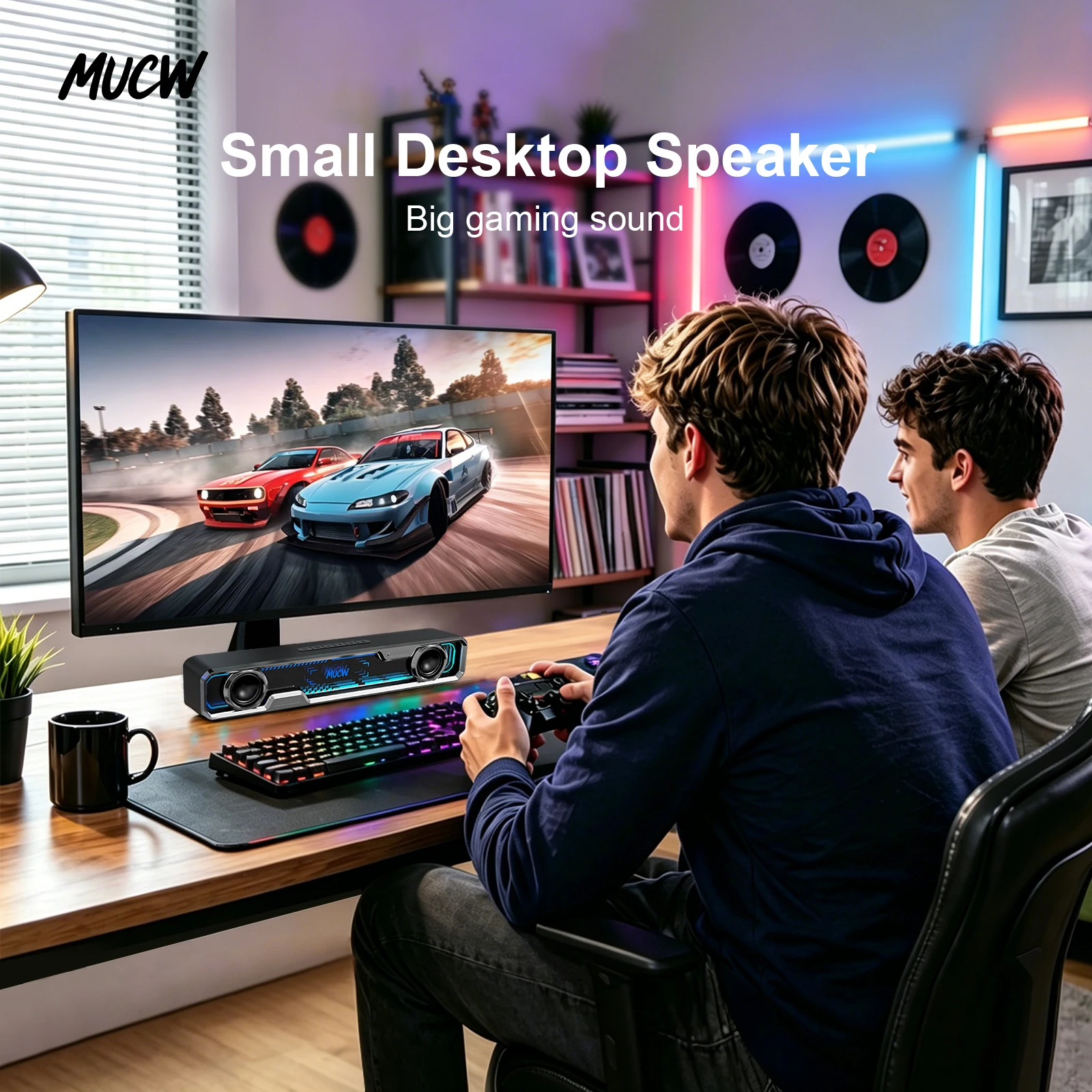 MUCW MU‑C13 ซาวด์บาร์ตั้งโต๊ะ  - Rgb Computer Soundbar For Pc บทวิจารณ์และราคา