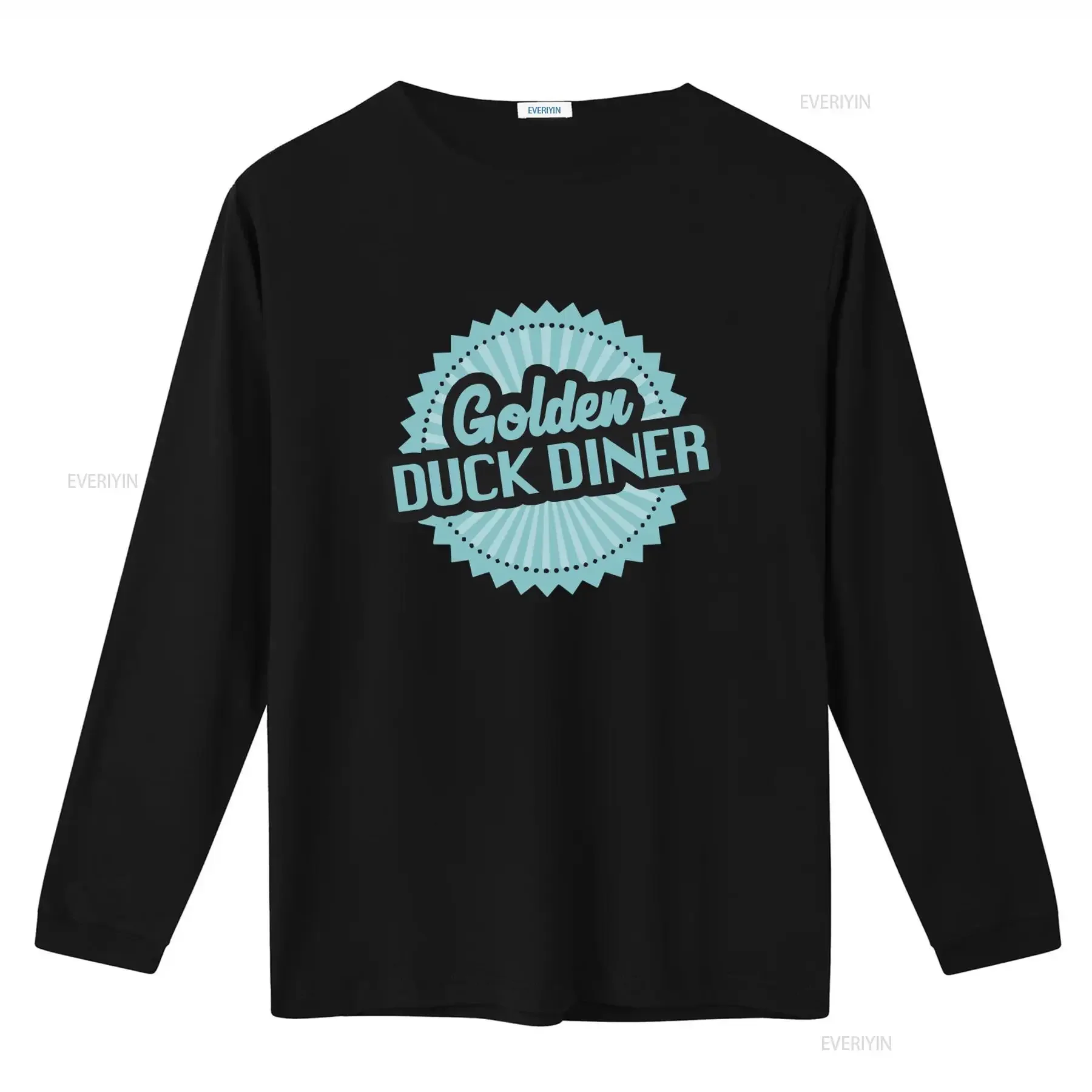 Food Chain Magnate Inspired Golden Duck Diner T Shirt vintage Washed Casual Versatile Stretched Stylish fashion streetwear