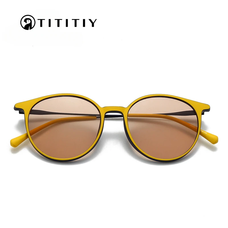 TITITIY-نظارات شمسية مستقطبة خفيفة للغاية للنساء ، تصميم أنيق بسيط ، إكسسوارات ملابس يومية ، طبق ، جديد