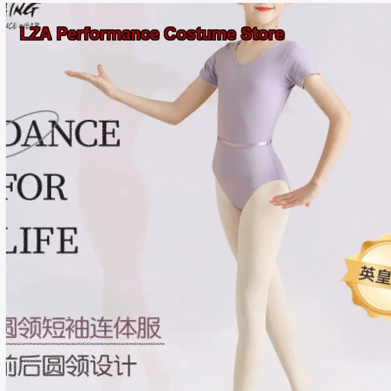 Chen Ting Children's Dance Dress Adult Body Suit Practice Basic Training Art Exam Spaghetti Strap Gymnastics Grade Test Kids