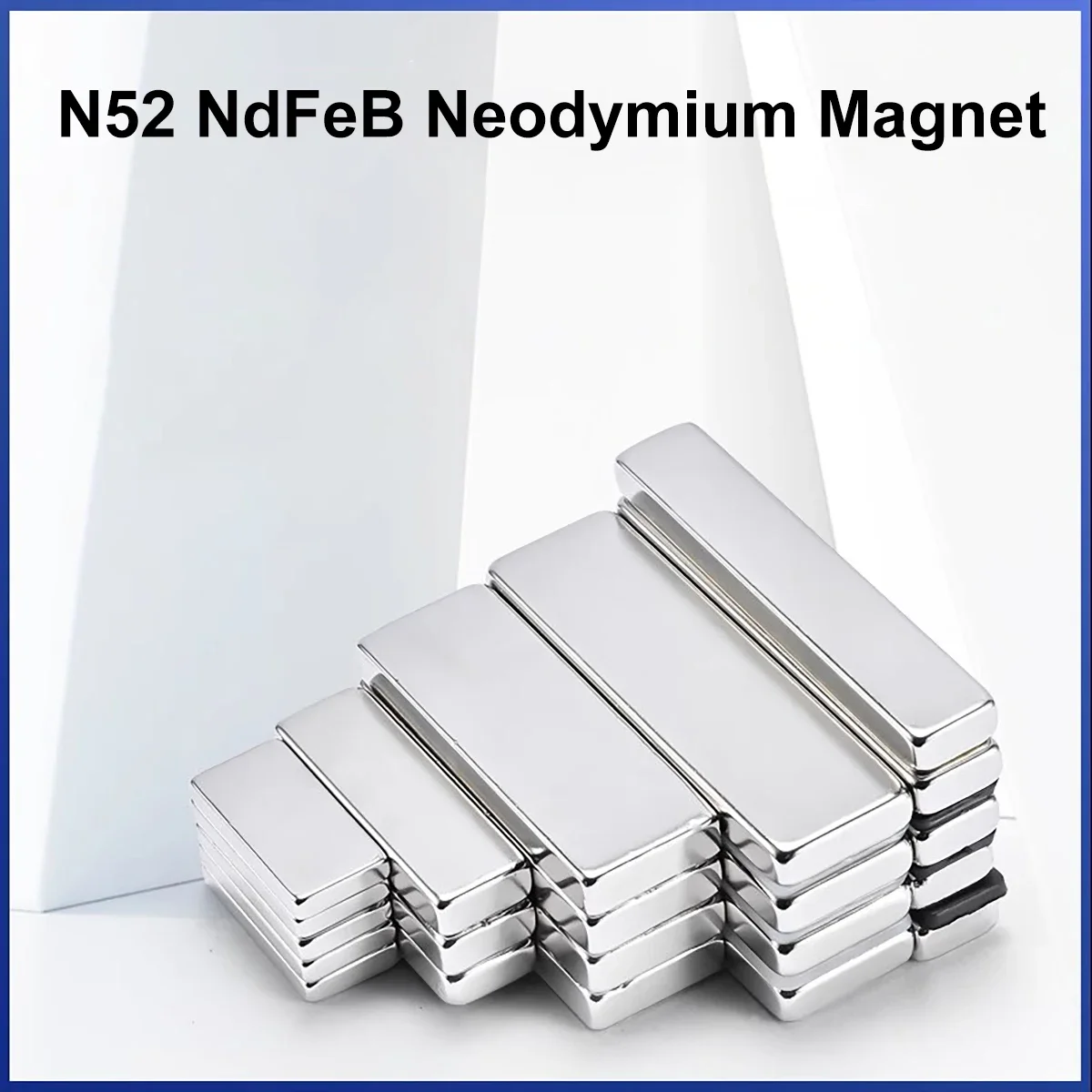 1Pc N52 NdFeB Neodymium Magnet 30x5 30x7 30x8 30x10 30x15 30x20 30x30mm Thick 1-20mm Super Strong Permanent Magnet Fridge Magnet